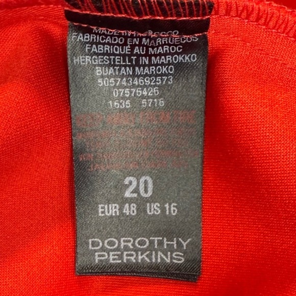 Dorothy Perkins Plus Size Red, Strapless, Cropped Jumpsuit, Plus Size 16 - Picture 11 of 12